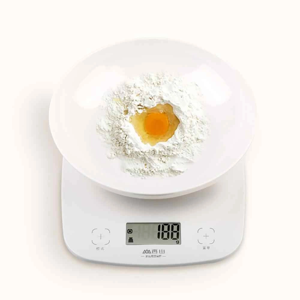 Cân bếp điện tử Xiaomi SENSSUN EK9643K (màn hình LCD, kèm theo khay đựng)